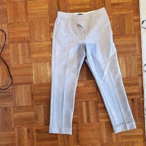 Ann Taylor Cropped Light Grey Work Pants